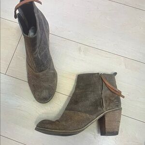 Brown Suede Ankle Boots